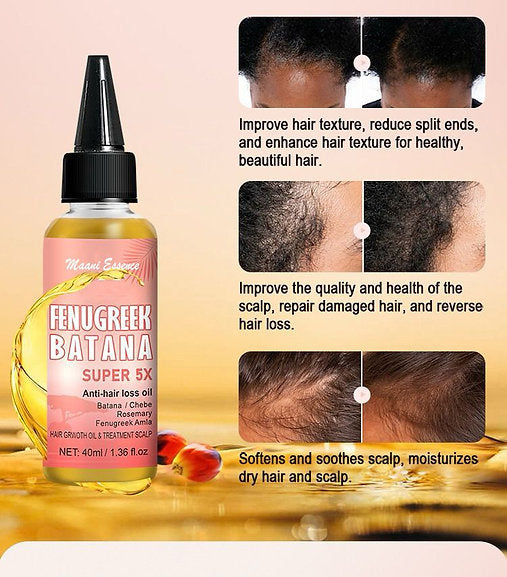 5in1 Rapid hair Growth Oil , Batana Oil, Fenugreek oil , Chebe oil , Amla Oil