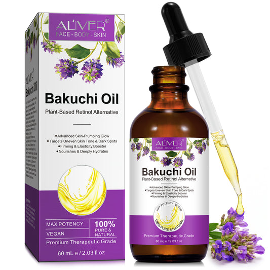 Bakuchi Oil Plant-Based Retinol Alternative 60ml Vegan Premium Therapeutic Grade for Advanced Skin-Plumping Glow