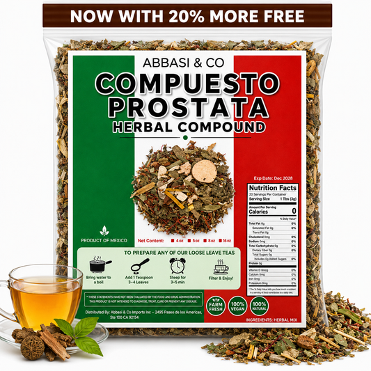 PROSTATE TEA – Supports Prostate Comfort &amp; Healthy Urinary Flow for Men Herbal Kidney Cleansing Tea ,Traditional Ancient Mexican Herbal Mixture 4oz