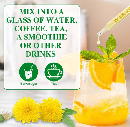 60ML Dandelion Root Tincture - Vegan, Alcohol-Free, Sugar-Free - 650 mg Dandelion Root Extract - Liver Cleanse Support - Natural Formula - 28-Day Supply