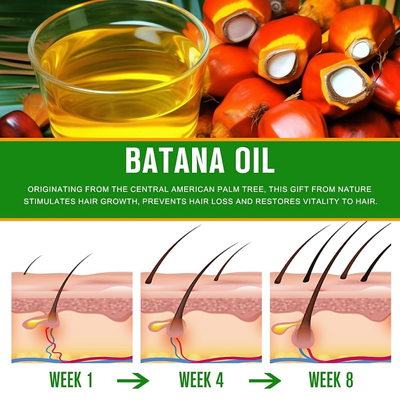 Batana Oil Hair Growth 2.0fl.oz Reduce Hair Loss By Thickening Moisturizing