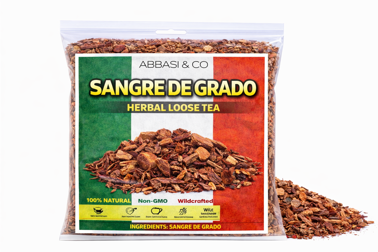 5oz Sangre de Drago Tea Dragon's blood Mexican Herb 100% Natural Hojas de Sangre de Drago Croton lechleri sangregada Herbal tea Non-GMO, IMPORTED FROM MEXICO