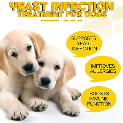 60ML Natural Yeast Infection Treatment for Dogs, Dog Allergy Relief, Skin Itch