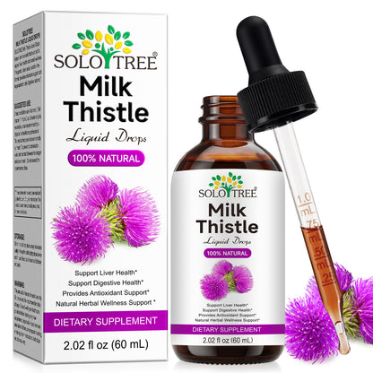 Milk Thistle Seed Oil Extract 2 fl oz - CO2 Liquid Milk Thistle Extract - Rich in Silymarin, VIT E, Zinc, Omegas, Tocopherols - Sweet and Pleasant Taste