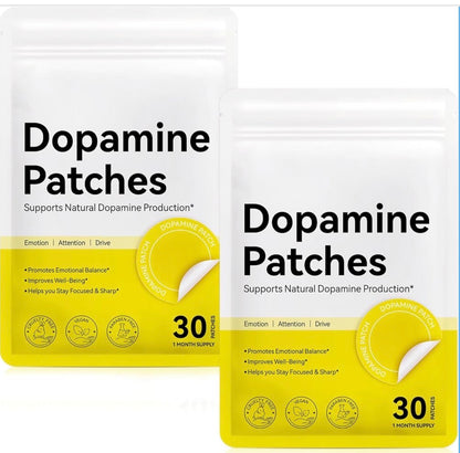 2Pack Dopamine Patches Extra Strength,Mood Support Patches for Daily ,Mood Boost & Positivity Support,Motivation Supports Dopamine & Serotonin Balance,Dopamine Supplements for Men Women