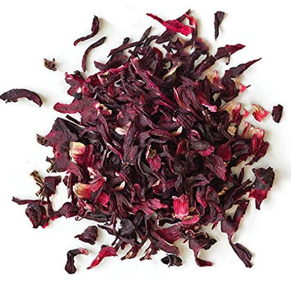 1LB Flor de Jamaica – Mexican Hibiscus Petals | 100% Natural, Non-GMO, No Additives or Fillers | Premium Dried Jamaica Flowers for Tea, Agua Fresca, Cocktails & Recipes | IMPORTED FROM MEXICO