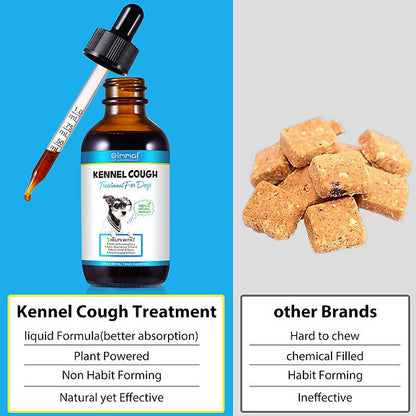 Kennel Cough for Dogs, 60ml Dog Cough, Herbal Drops for All Breeds & Sizes, Supp