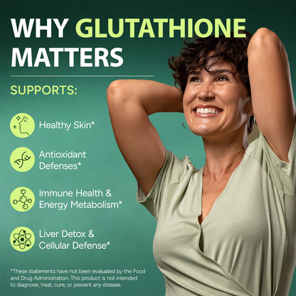 Liposomal Glutathione with Resveratrol & Vitamin C, 1,150 mg per Serving, 60 Capsules, Dietary Supplement