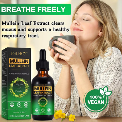 Mullein Drops - Lung Cleanse - Mullein Leaf Extract Powerful Mullein for Immune