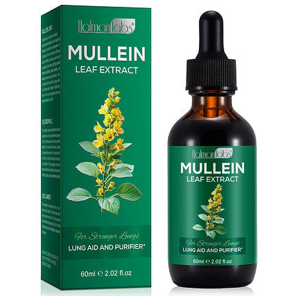 Mullein Drops for Lungs - Leaf Extract Liquid - Powerful Mullein Immune Support