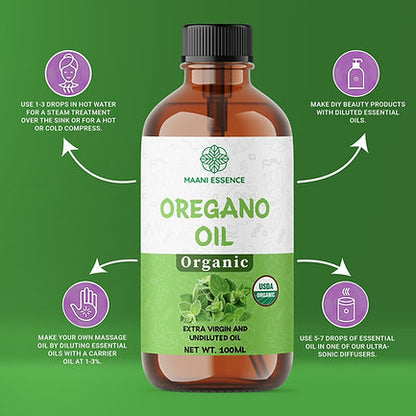 100ML LARGE ORGANIC OREGANO OIL 100% PURE AND NATURAL -NON GMO - MADE IN USA