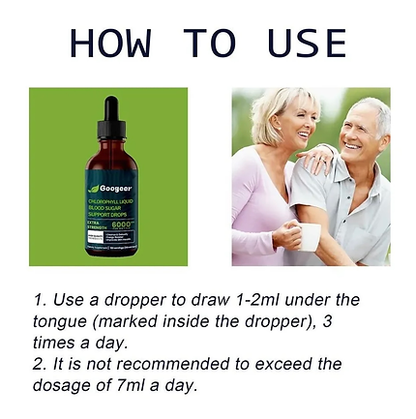 Natural Liquid Chlorophyll Drops by Googeer, Pure Chlorophyll Liquid Drop 2fl.