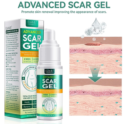 Medical Grade Silicone Scar Gel  Remover Old & New Scars For C-Section, Tummy Tu