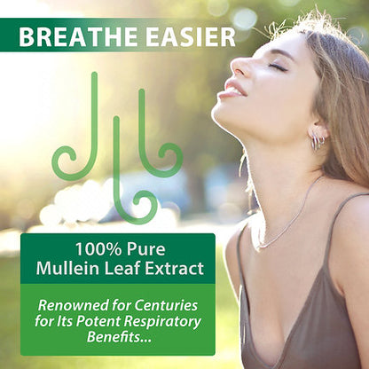 Mullein Drops for Lungs - Leaf Extract Liquid - Powerful Mullein Immune Support