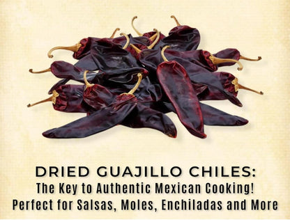 Mexican Guajillo Chili – Whole Dried Guajillo Peppers with Stems Whole Dried Peppers, Chiles Descolados Chili Peppers Mole Birria IMPORTED FROM MEXICO