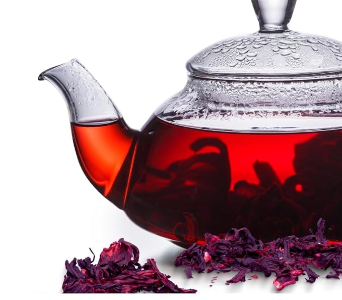 1LB Flor de Jamaica – Mexican Hibiscus Petals | 100% Natural, Non-GMO, No Additives or Fillers | Premium Dried Jamaica Flowers for Tea, Agua Fresca, Cocktails & Recipes | IMPORTED FROM MEXICO