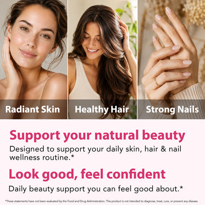 Glutathione & Collagen Hyaluronic Acid Vitamin C E 1500 MG Per Serving 120 Soft Gels for Radiant Skin Hair Nails