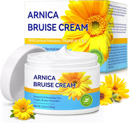 Arnica Bruise Cream w/Arnica Montana,Vitamin K,C, E Hydrating Skin,4.23oz
