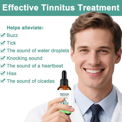 Tinnitus Relief for Ringing Ears, Ear Care Drops Promote Ear Comfort and Clarity, Effective Tinnitus Treatment Reduces Ears Noise and Improves Hearing in Both Men and Women