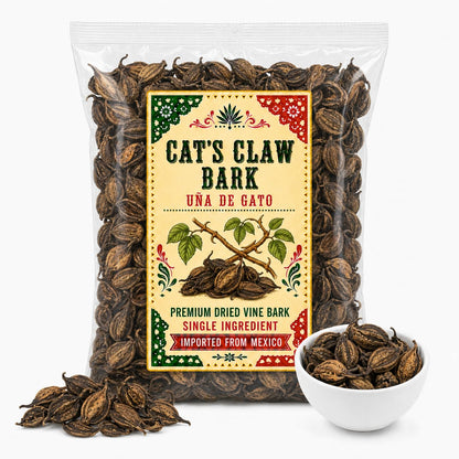 5oz Cat's Claw Bark Uña de Gato, Premium Dried Vine Bark Cat's Claw Tea | Cat's Claw Bark (Una de Gato) | Premium Uncaria Tomentosa | Herbal Tea | Naturally Caffeine Free IMPORTED FROM MEXICO