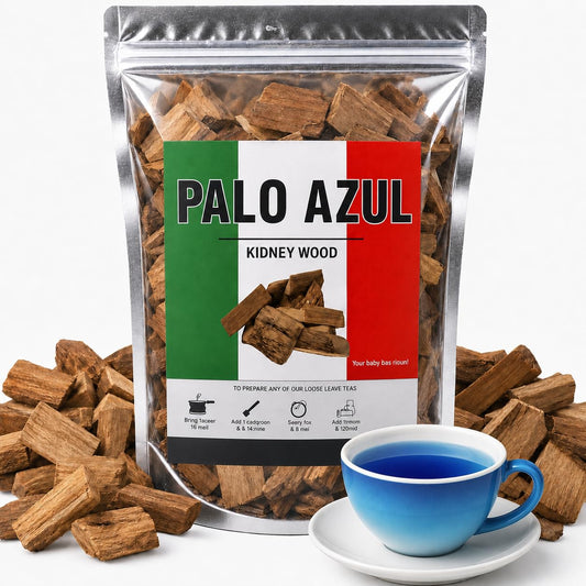 1LB Palo Azul Herbal Tea | Mexican Kidneywood (Blue Stick) Te Herbal | Eysenhardtia polystachya Loose Leaf Wildcrafted Kidney Wood Tea | All Natural Tea, non-GMO. IMPORTED FROM MEXICO 16oz
