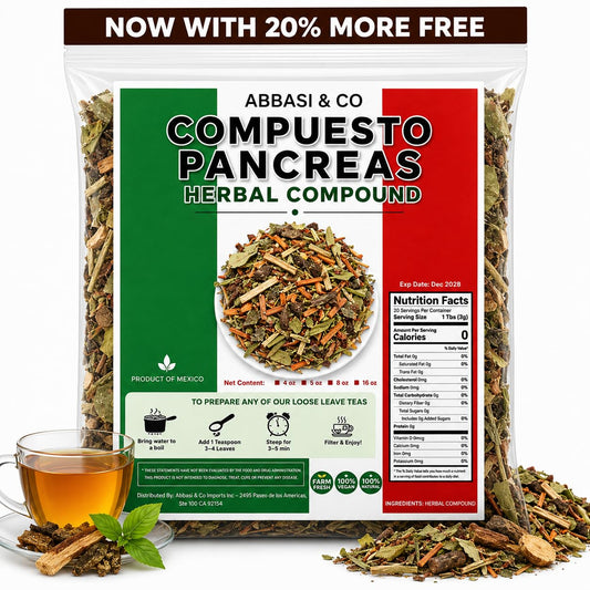 PANCREAS TEA – Supports Mexican Herbal Mixture 4oz Pancreatic Support Care, Blood Sugar support Higado Rinon Riñon y Pancreas Liver Kidney and Pancreas 4oz