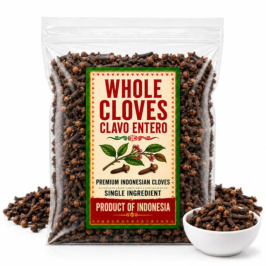 Premium Whole Cloves from Indonesia – 100% Natural Aromatic Spice for Cooking, Baking, and Tea – Fresh & Flavorful Pure, Non-GMO, Premium Hand Picked Quality