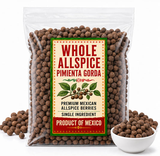 Whole Allspice (Pimienta Gorda) – Premium Mexican Allspice Berries All Spice Pimento Jamaica Pepper for Cooking & Seasoning Pimento Berries IMPORTED FROM MEXICO