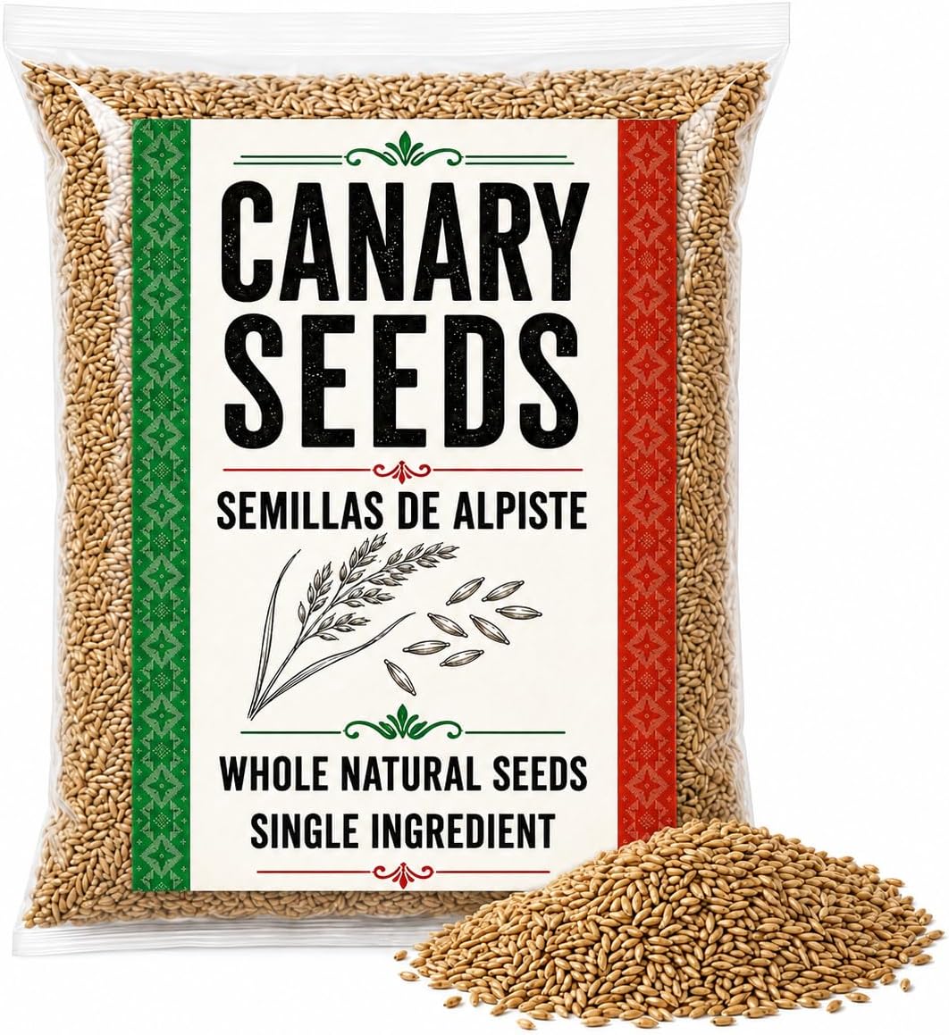 Canary Seeds – Semillas de Alpiste - Unida Alpiste Natural Grain for Human Consumption Imported from Mexico - Can Be Used as Bird Food