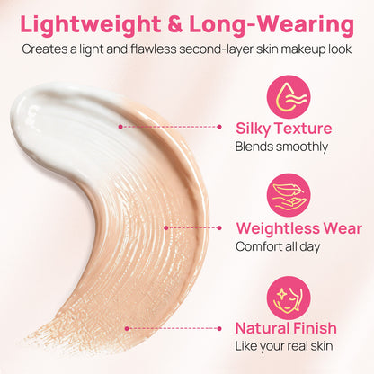 Color Changing Foundation SPF 15 Skin-Matching Lightweight Long-Wearing 30mL