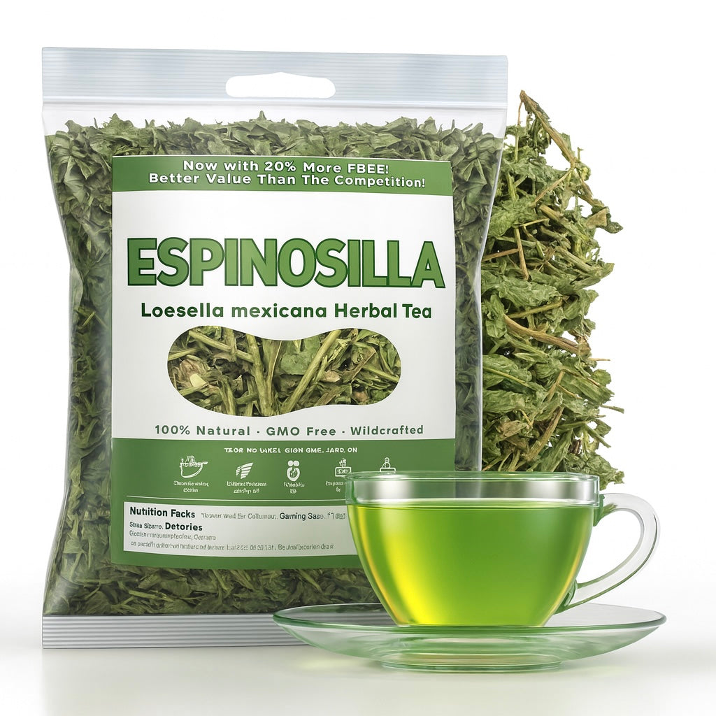 5oz (141g) Espinosilla Te Herbal (Loeselia Mexicana Leaf) Herbal Tea - Premium Hoja de Calidad | 100% All-Natural Loose Leaf| Non-GMO Mexican Herbal Tea Wildcrafted.