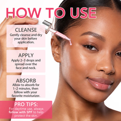 Salmon DNA PDRN+ Serum 60 mL Face Renewal & Hydration with Exosomes Peptides & Hyaluronic Acid for Surface Renewal and Glow