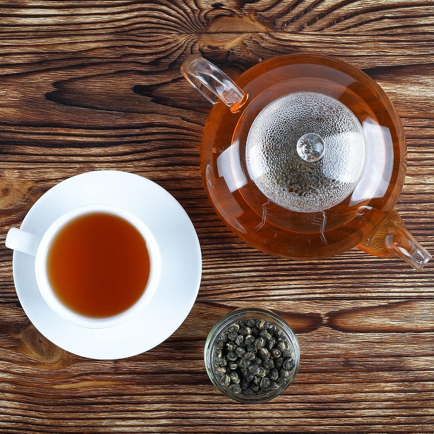 Jasmine Dragon Ball Tea - Premium Grade Green Tea, 4 oz (113 g) - Jasmine Green Tea Hand-Crafted, Natural, Aromatic, Perfect for Relaxation & Stress Relief