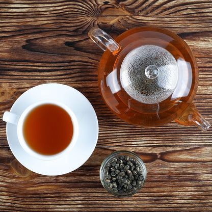 Jasmine Dragon Ball Tea - Premium Grade Green Tea, 4 oz (113 g) - Jasmine Green Tea Hand-Crafted, Natural, Aromatic, Perfect for Relaxation & Stress Relief