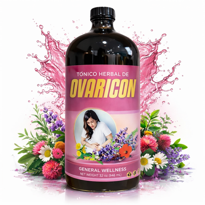 Maguey Juice Sabila - Jugo De OVARICON Tonico Reforzado Extract Maguey Tonic with Chamomile, Hibiscus, Damiana, Bougainvillea Flower | All Natural, 100% Juice | Jugo de Maguey de Michoacan, Helps Menstrul Confort, Hormone Balance, Fertility 1,000ML