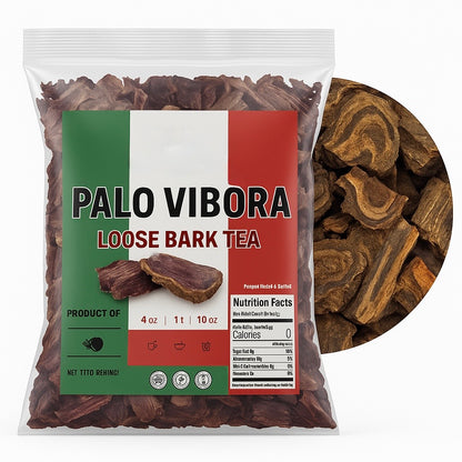 2 Bag Bundle - Palo De Vibora 5 oz (114g) & Quina Roja 5 oz (114g) | Red Cinchona Bark & Arbol de la Víbora Herbal Infusion | Gluten-Free, Non-GMO, Wildcrafted (BOTH)