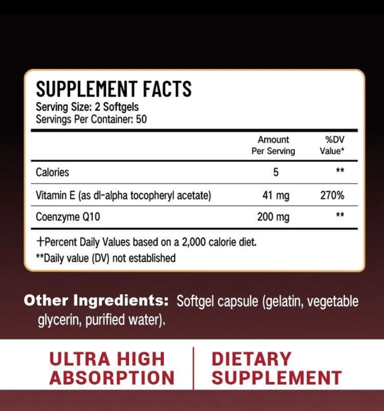 CoQ10 100mg Softgels, Ultra CoQ10 200mg, 3x Better Absorption, Antioxidant for Heart Health & Energy Production, Coenzyme Q10 Vitamins and Supplements, 4 Month Supply, 100 softgels