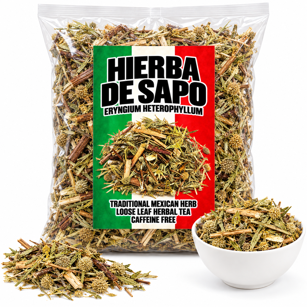 Hierba de Sapo Eryngium Heterophyllum Traditional Mexican Herb Loose Leaf, frog grass, toad grass, cardo mexicano IMPORTED FROM MEXICO
