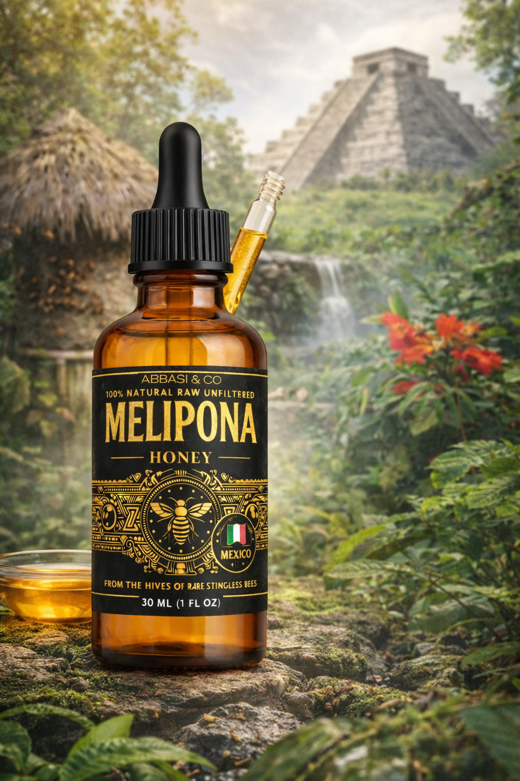 Melipona Honey | Stingless Bee Honey | Miel Melipona | Authentic | 100% Natural | Raw | Pure | Sweet & Tangy | JIMERITO | Yucatán | IMPORTED FROM MEXICO Premium Grade