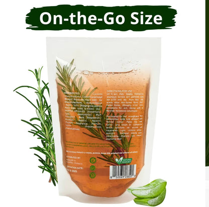 400ML Minoxidil 5% shampoo W/ Pcs of Rosemary ,Cinnamon, Aloe, Mint real Botanicals for hair growth , hair loss prevention shampoo Herbalista