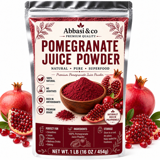 1LB Premium Quality Pomegranate Juice Powder 100% Freeze-Dried, Superfood, Natural Rich in Antioxidants No Additives Perfect for Smoothies Juices Desserts
