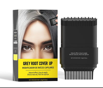 Hair Root Touch-Up Stick, Instant Grey Root Cover Up | Dual-Sided Ergonomic Comb