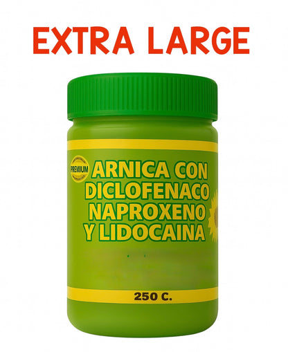Arnica Gel (Massage Balm)–4.23 oz(120 g)Full-Body Muscle Support Herbal Pomada Muscular for Massage & arnica con diclofenaco y naproxeno