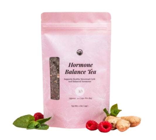 Herbal Tea for Hormone Balance - Natural Menstrual Cycle Support, Spearmint Flavor, Loose Leaves, 1 Count