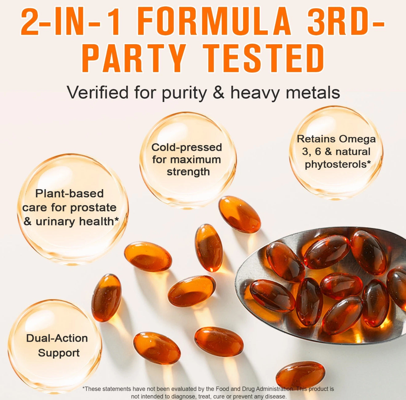 Pumpkin Seed Oil with Saw Palmetto,300 Softgels | Cold Pressed, Pure Virgin Oil, Essential Fatty Acids & Phytosterols | Supports Hair, Urinary, Bladder & Prostate Health | Non-GMO