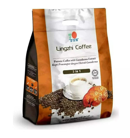 DXN Lingzhi 3 in 1 Coffee 25 Sachets with Ganoderma Extract Reishi Ganoderma coffee