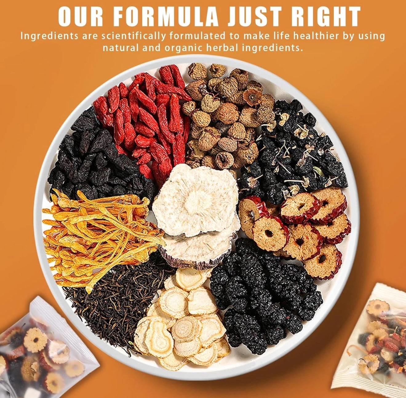 Kidney Tea - Ginseng and Wolfberry Tea, Ginseng Nine Treasure Tea, Men's Health Tea Herbal 9 Precious Ingredients Formula, Natural Organic Kidney Cleanse Detox Tea for Women & Men (1Bag(12pcs))