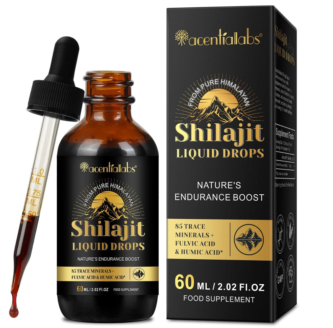 Shilajit Pure Himalayan Organic Resin Drop.