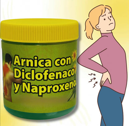 Arnica Gel (Massage Balm)–4.23 oz(120 g)Full-Body Muscle Support Herbal Pomada Muscular for Massage & arnica con diclofenaco y naproxeno