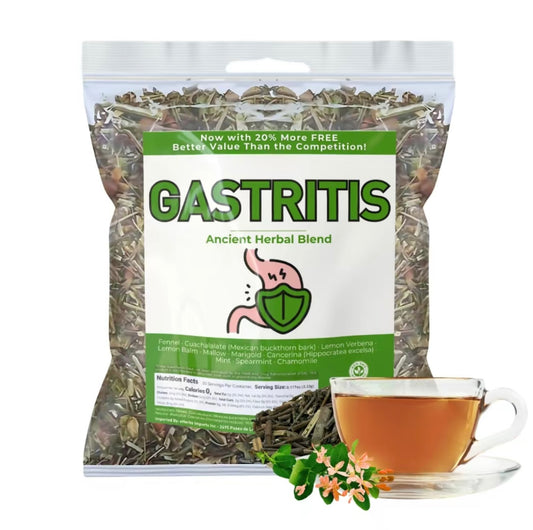 Gastritis- BYE Herbal Tea – 100% Natural Herbal Infusion – Compuesto de Hierbas Naturales – 5 oz – Herbal Mixture for Digestive Comfort – Té para Bienestar Estomacal – Non-GMO | No Cafeíne